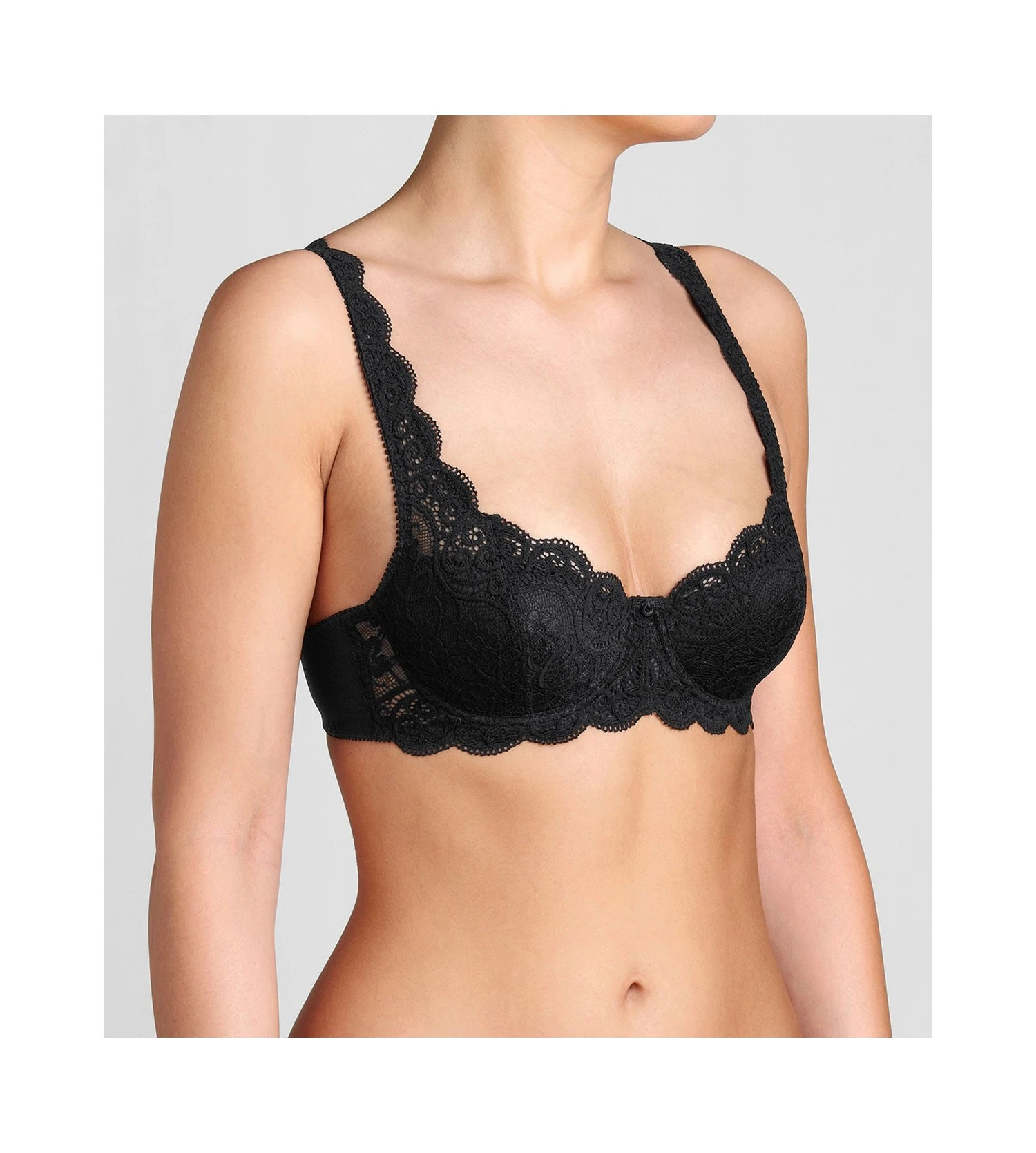 Triumph Balconnet à Armatures Amourette Noir 1 Triumph Balconnet à Armatures Amourette Noir