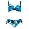Bikini Ajustable Avec Armatures Bleu Turquoise 3022