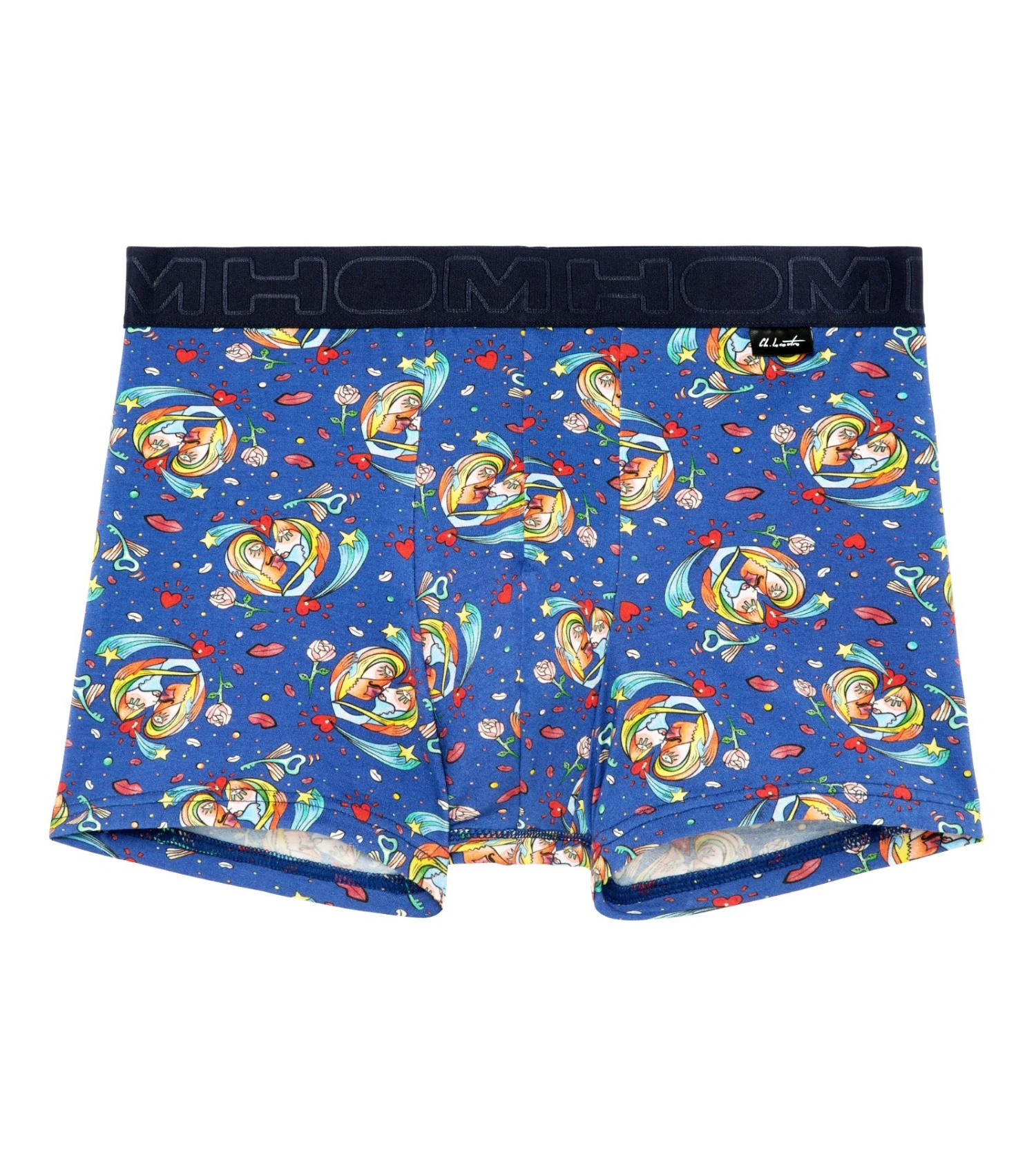 Hom Boxer Big Bisous Blue Print 1 Hom Boxer Big Bisous Blue Print