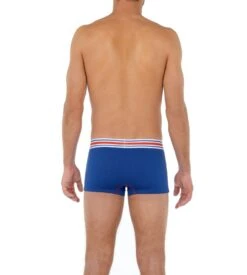 Hom Boxer Court Tie Break Bleu 8 Hom Boxer Court Tie Break Bleu -Sousvêtement Magasin boxer court tie break bleu 2