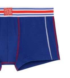 Hom Boxer Court Tie Break Bleu 9 Hom Boxer Court Tie Break Bleu -Sousvêtement Magasin boxer court tie break bleu 3