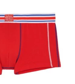 Hom Boxer Court Tie Break Rouge -Sousvêtement Magasin boxer court tie break rouge 3