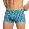 Boxer De Bain Bahamas Turquoise / Brique
