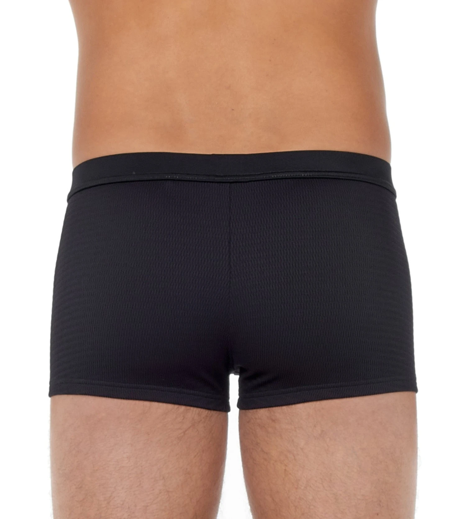 Hom Boxer De Bain Avec Ceinture Harold Noir Texturé 4 Hom Boxer De Bain Avec Ceinture Harold Noir Texturé – Image 4