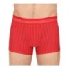 Hom Boxer Doux à Rayures Fines Chic ROUGE