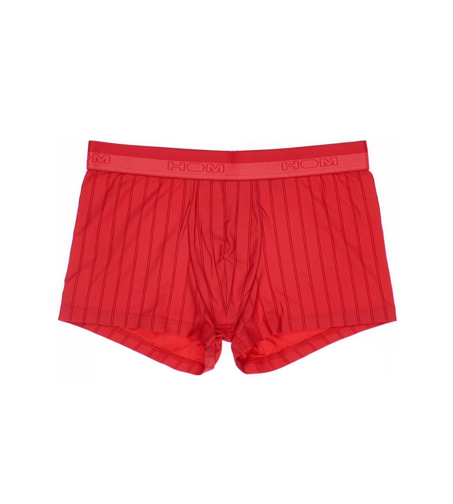 Hom Boxer Doux à Rayures Fines Chic ROUGE 3 Hom Boxer Doux à Rayures Fines Chic ROUGE – Image 3