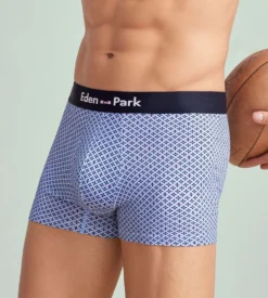 Eden Park Boxer En Coton à Motif Graphique Lustre/ Blc