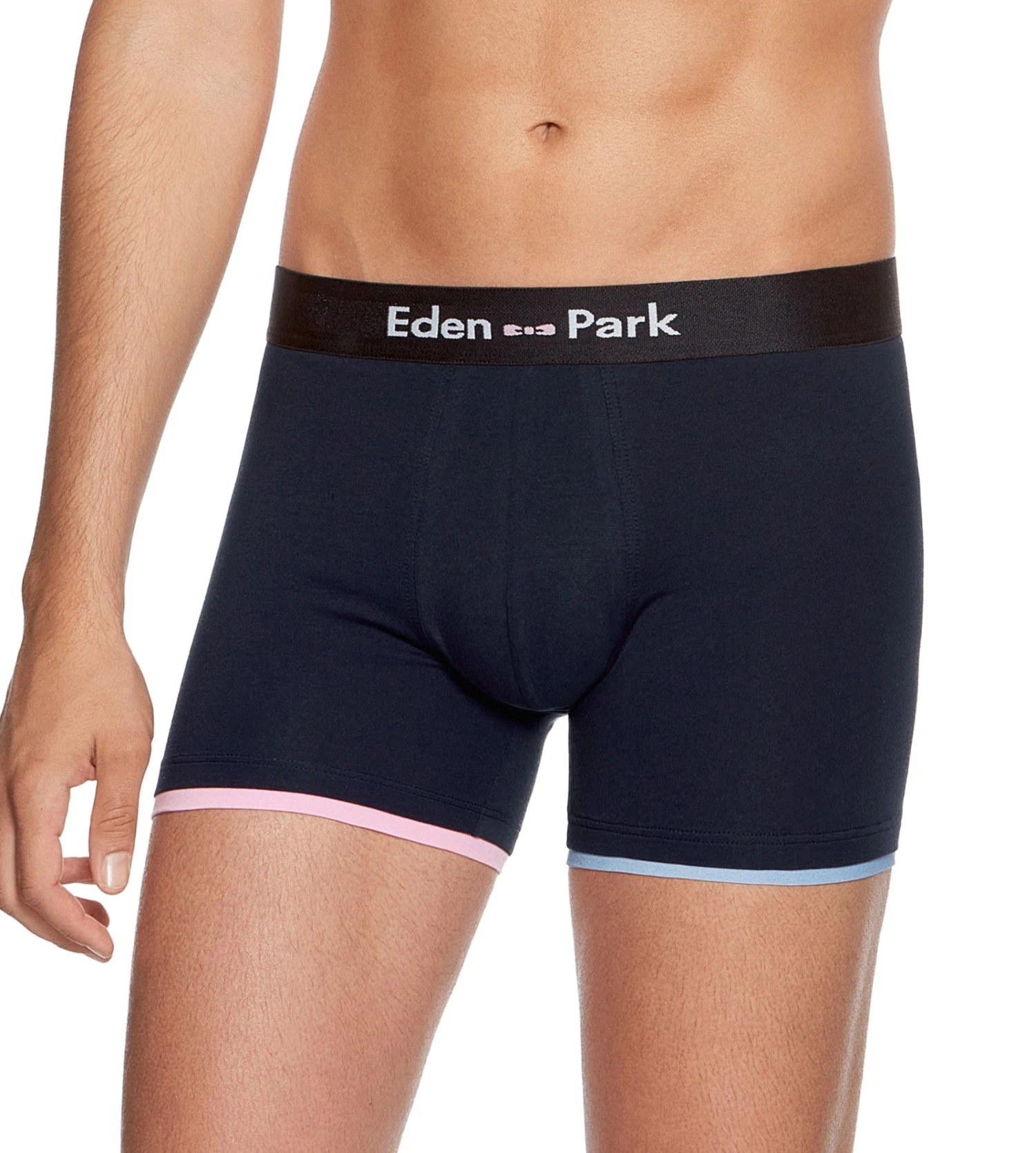 Eden Park Boxer En Coton Design Asymétrique Marine 1 Eden Park Boxer En Coton Design Asymétrique Marine