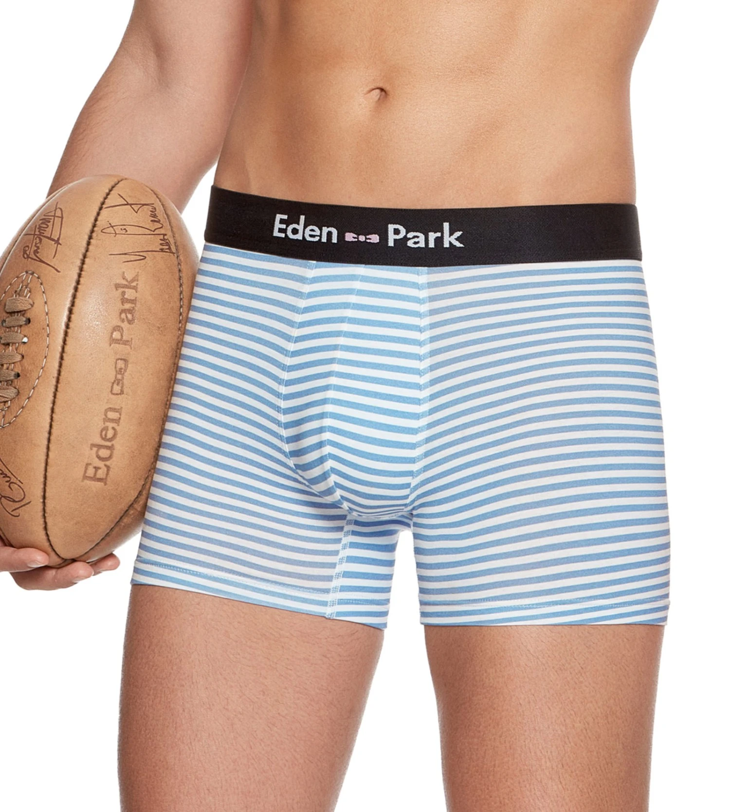 Eden Park Boxer En Coton Rayé Lustre/ Blc 1 Eden Park Boxer En Coton Rayé Lustre/ Blc