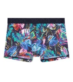 Hom Boxer En Microfibre Feuillage Matys Navy Print