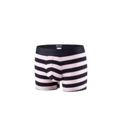 Eden Park Boxer Homme à Larges Rayures Marine Et Rose