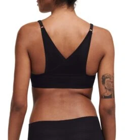 Chantelle Bralette à Coques Sans Armatures Soft Stretch Stripes Noir -Sousvêtement Magasin bralette a coques sans armatures soft stretch stripes noir 3