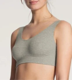 Calida Brassière Bustier Elastic GRIS 8 Calida Brassière Bustier Elastic GRIS -Sousvêtement Magasin brassiere bustier elastic 96 gris 3