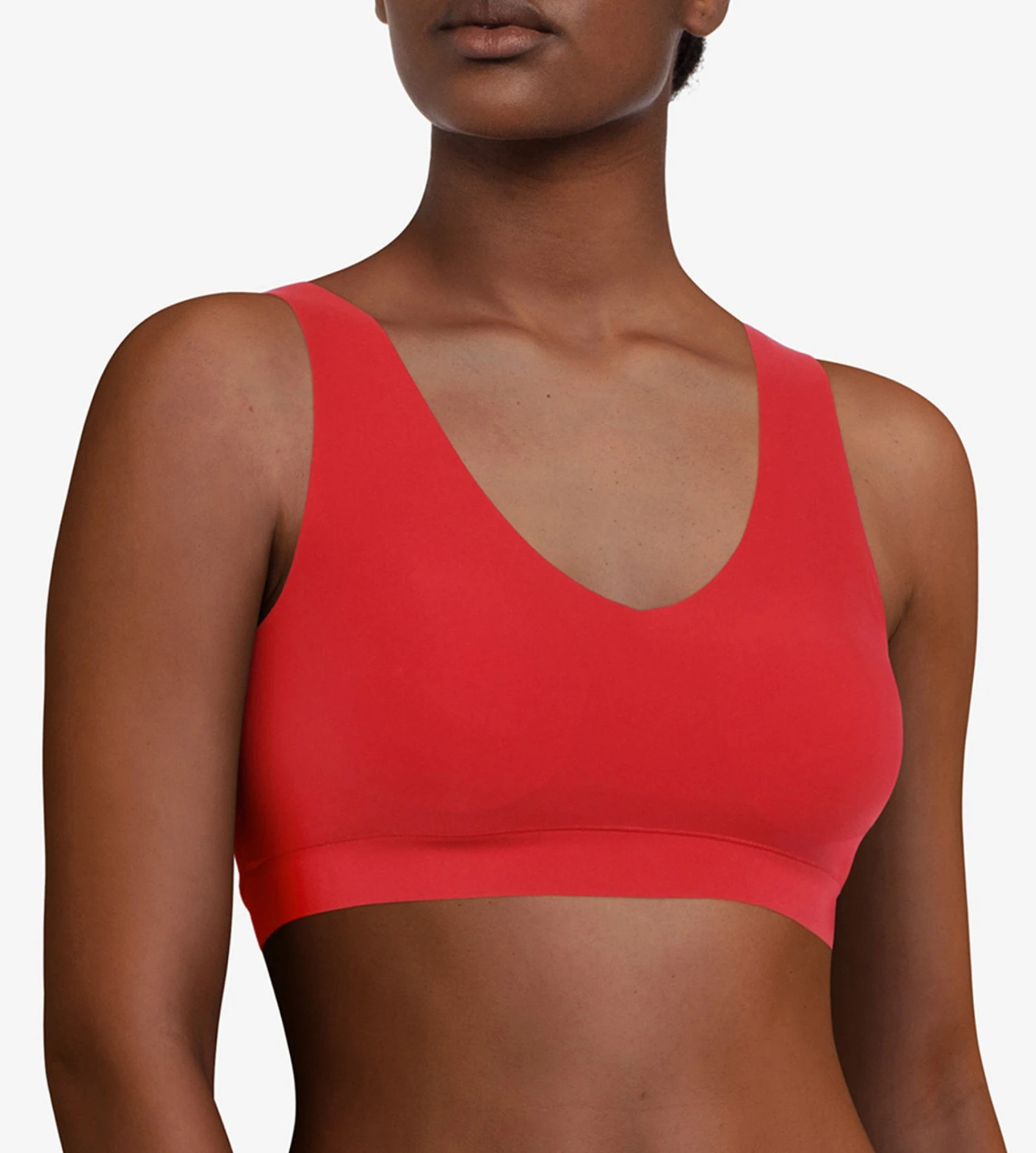 Chantelle Brassière Coques SoftStretch Rouge Coquelicot 4 Chantelle Brassière Coques SoftStretch Rouge Coquelicot – Image 4