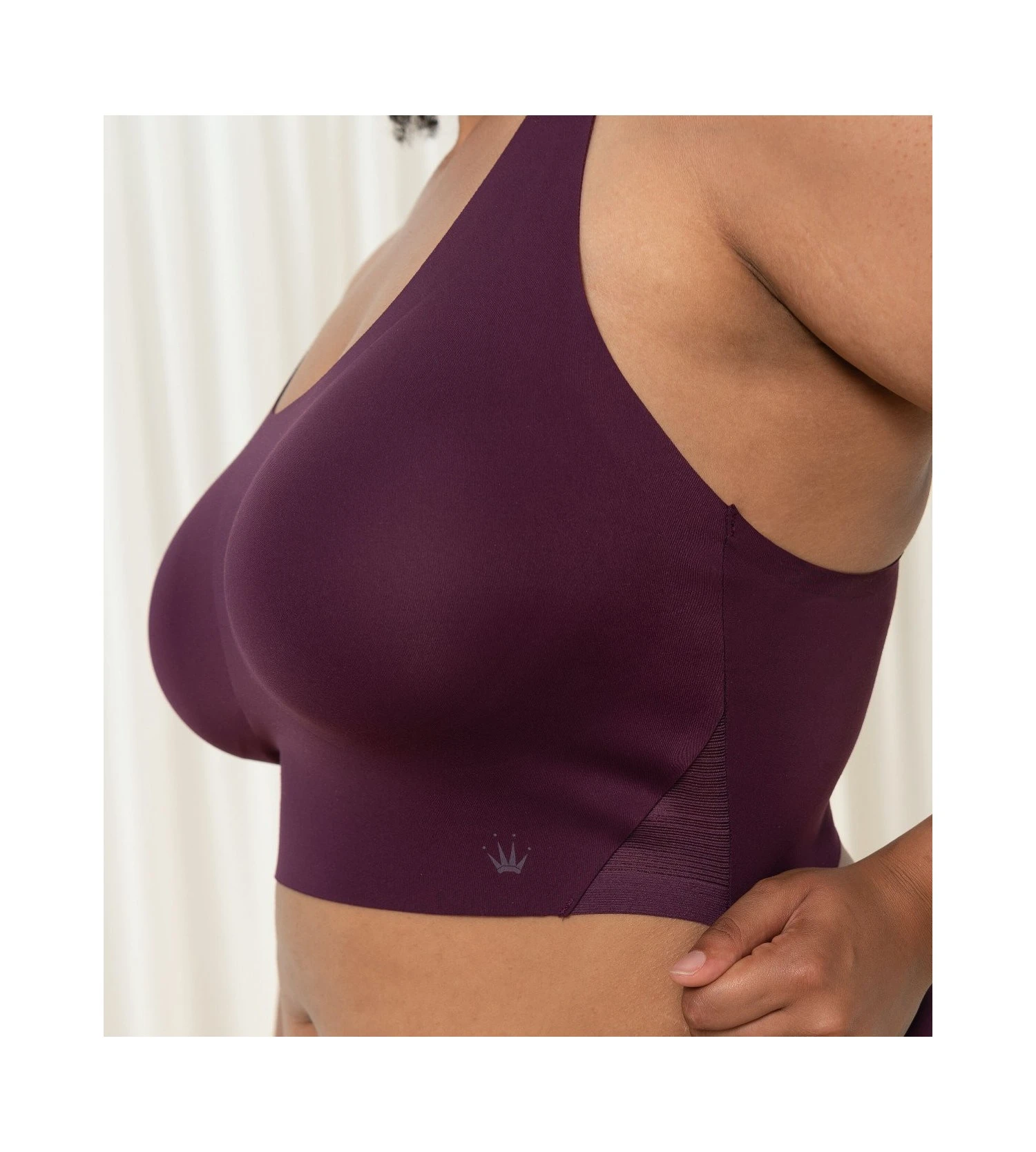 Triumph Brassière Sans Armatures Flex Smart Aubergine 2 Triumph Brassière Sans Armatures Flex Smart Aubergine – Image 2