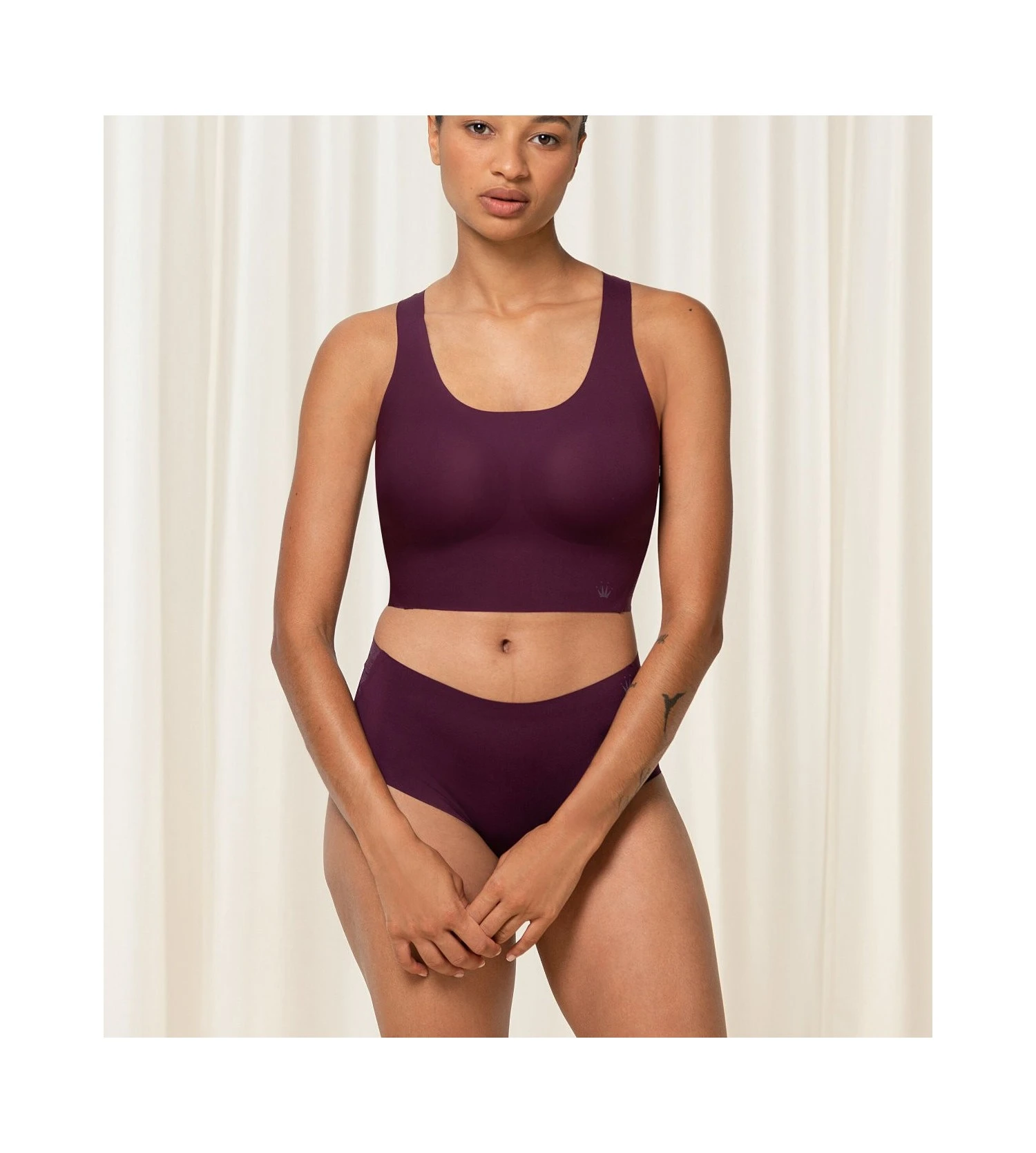 Triumph Brassière Sans Armatures Flex Smart Aubergine 6 Triumph Brassière Sans Armatures Flex Smart Aubergine – Image 6