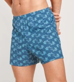 Calida Caleçon Flottant Homme Prints Indian Blue -Sousvêtement Magasin calecon flottant homme prints 425 indian blue 2