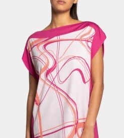 Chemise De Nuit En Modal Coloré Fushia / Orange 9 Chemise De Nuit En Modal Coloré Fushia / Orange -Sousvêtement Magasin chemise de nuit en modal colore pk011 fushia orange 4