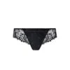 Simone Perele Culotte En Satin & Tulle Brodé Wish NOIR