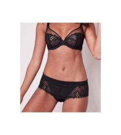 Simone Perele Culotte En Satin & Tulle Brodé Wish NOIR 10 Simone Perele Culotte En Satin & Tulle Brodé Wish NOIR -Sousvêtement Magasin culotte en satin tulle brode wish noir 4