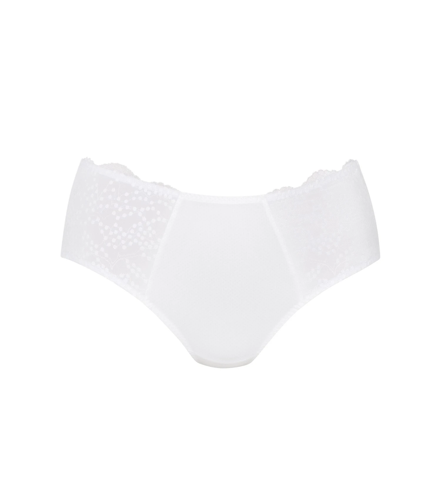 ANITA Culotte Haute Brodée Orely BLANC 1 ANITA Culotte Haute Brodée Orely BLANC