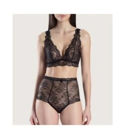 Aubade Culotte Haute Danse Des Sens NOIR -Sousvêtement Magasin culotte haute danse des sens noir 4