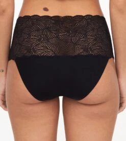 Chantelle Culotte Taille Haute Dentelle Noir 4 Chantelle Culotte Taille Haute Dentelle Noir -Sousvêtement Magasin culotte taille haute dentelle 011 noir 1
