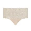 Chantelle Culotte Taille Haute Dentelle Beige Doré