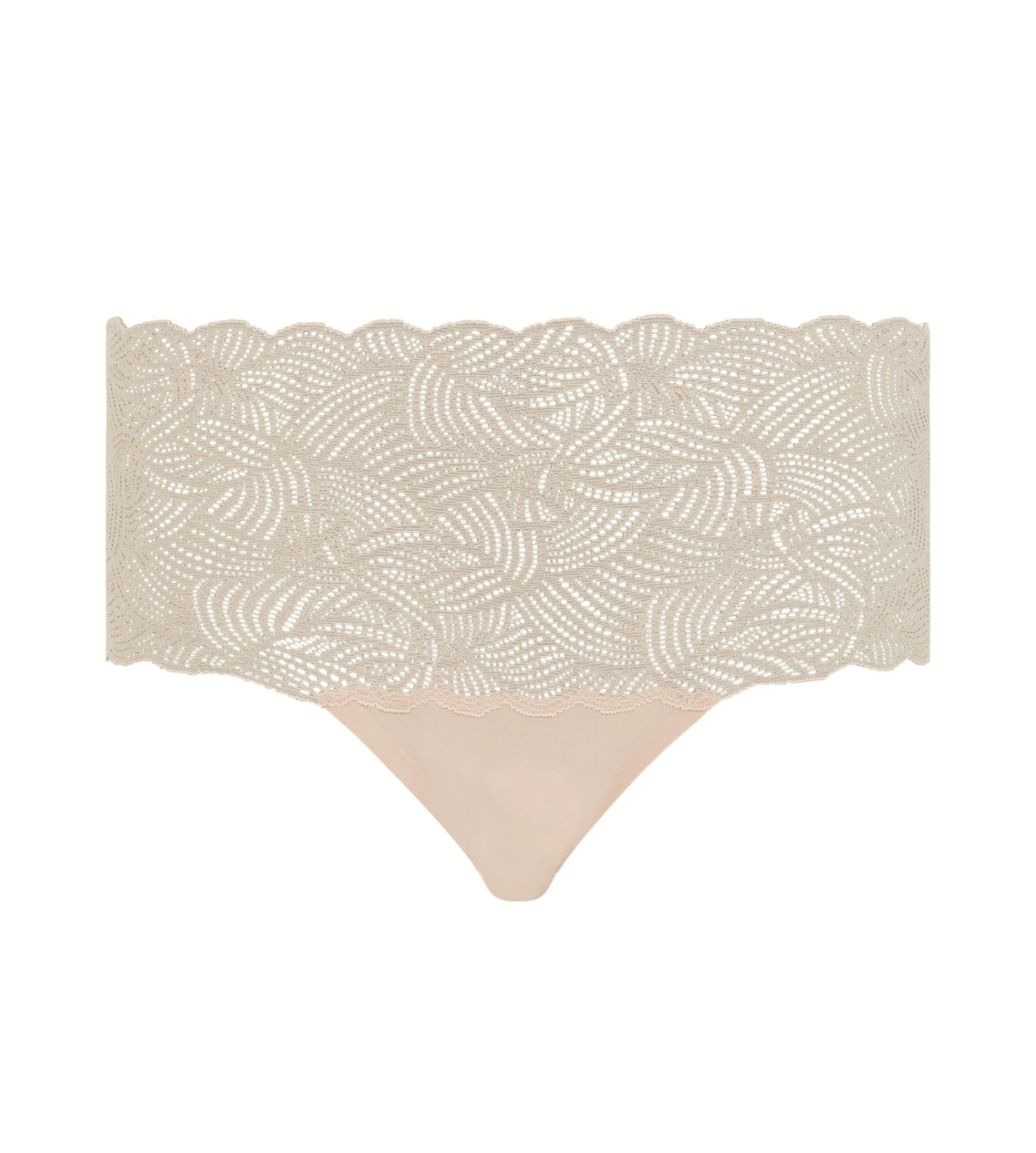 Chantelle Culotte Taille Haute Dentelle Beige Doré 1 Chantelle Culotte Taille Haute Dentelle Beige Doré