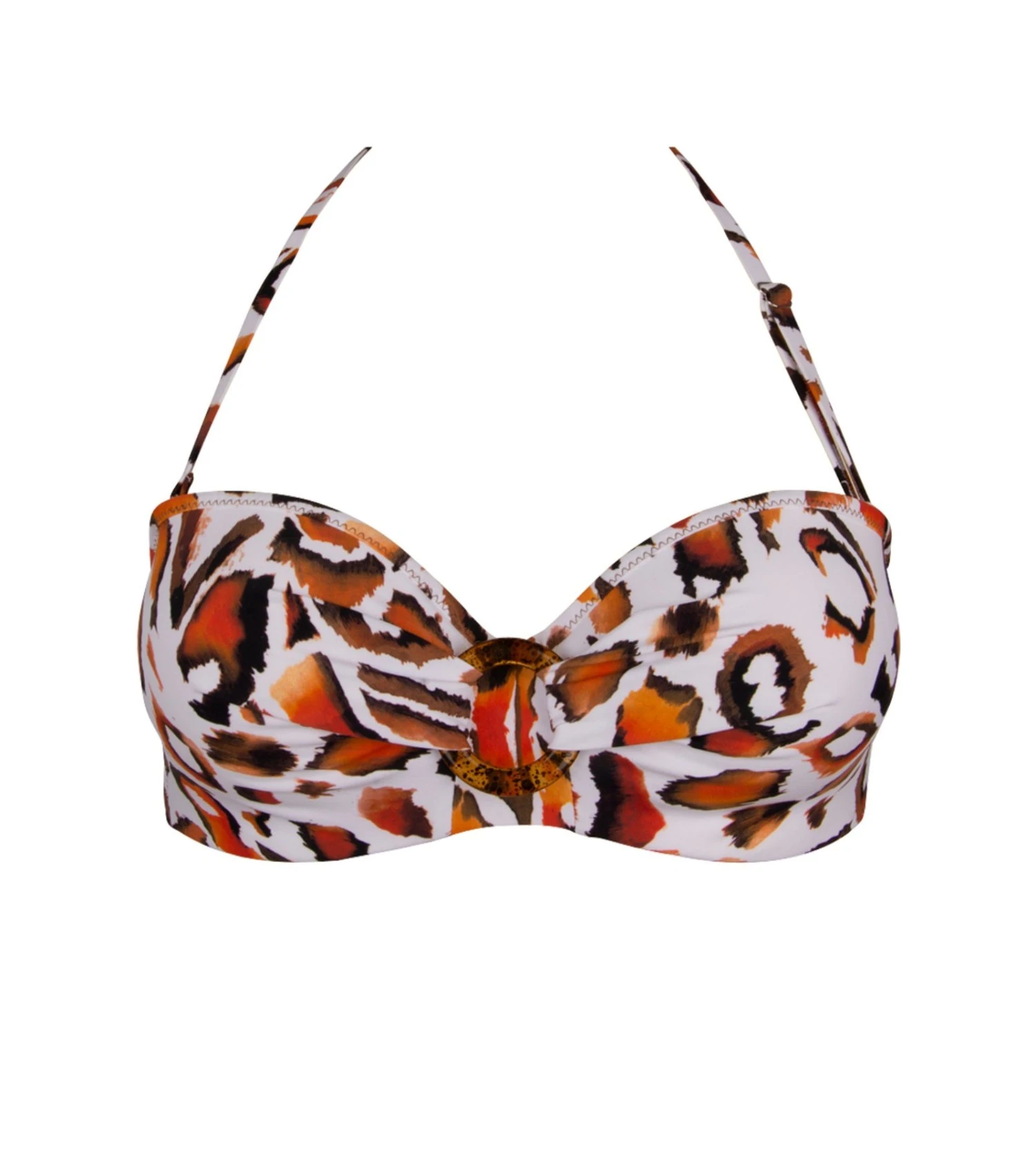 Haut De Bikini Bandeau Brune Feline 1 Haut De Bikini Bandeau Brune Feline