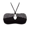 Haut De Bikini Bandeau Mousse Pois Noir
