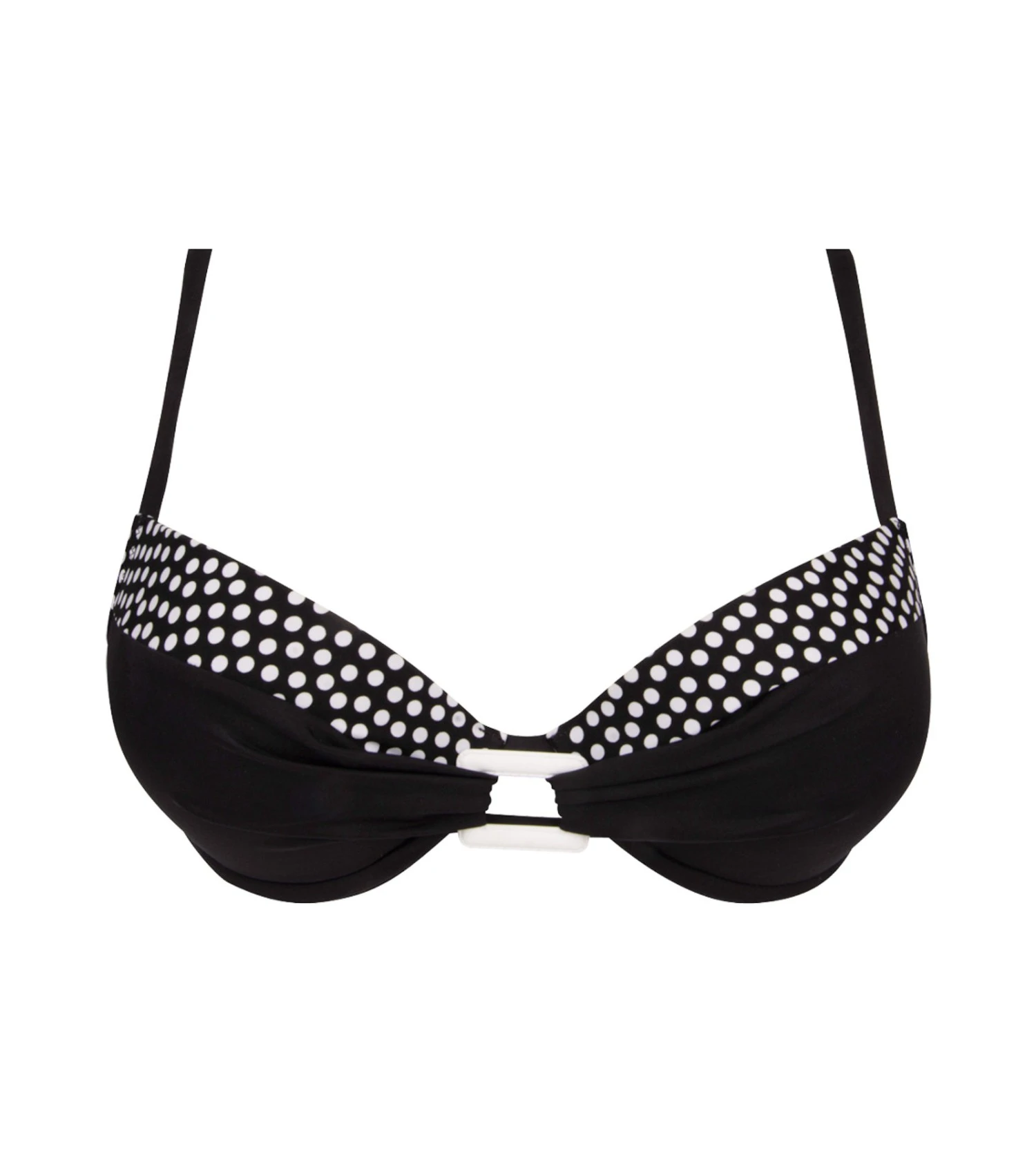 Haut De Bikini Coque Dolce Vita Pois Noir 1 Haut De Bikini Coque Dolce Vita Pois Noir