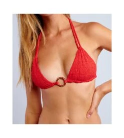 Banana Moon Haut De Bikini Triangle Oro Habana Rouge JYC19