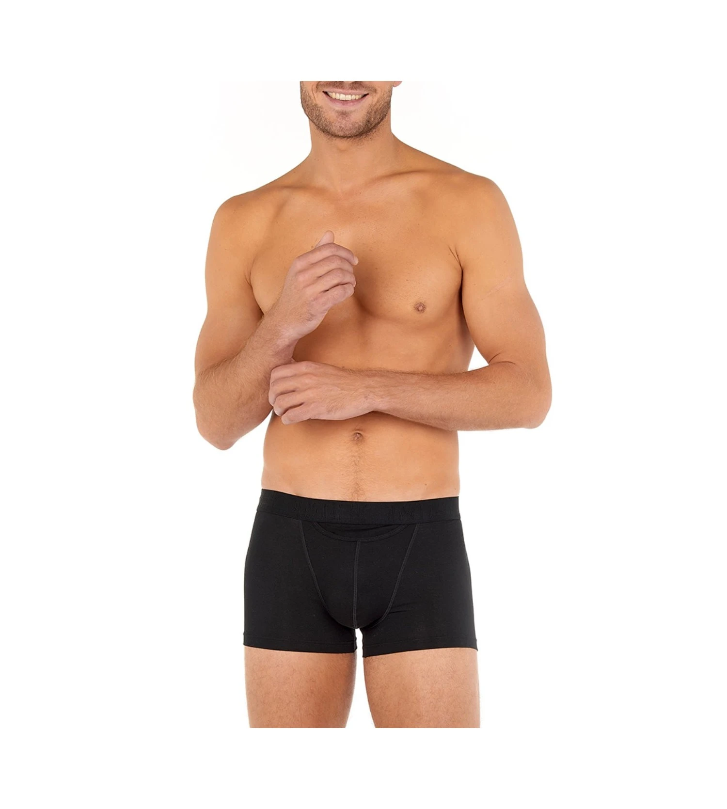 Hom Lot De 2 Boxers Briefs HO1 Gauthier Black/ Black And White 5 Hom Lot De 2 Boxers Briefs HO1 Gauthier Black/ Black And White – Image 5