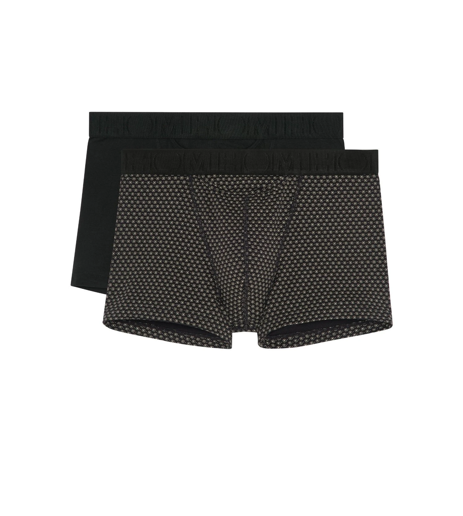 Hom Lot De 2 Boxers Briefs HO1 Gauthier Black/ Black And White 1 Hom Lot De 2 Boxers Briefs HO1 Gauthier Black/ Black And White