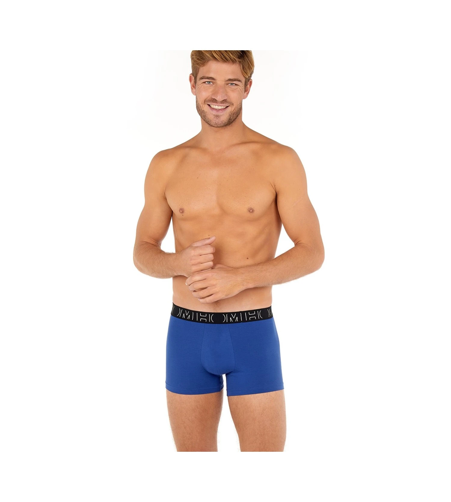 Hom Lot De 2 Boxers En Coton Brian Blue Print 7 Hom Lot De 2 Boxers En Coton Brian Blue Print – Image 7