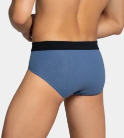 Lot De 2 Slips à Motif Pois Bleu/ Noir -Sousvêtement Magasin lot de 2 slips a motif pois bl020 bleu noir 2