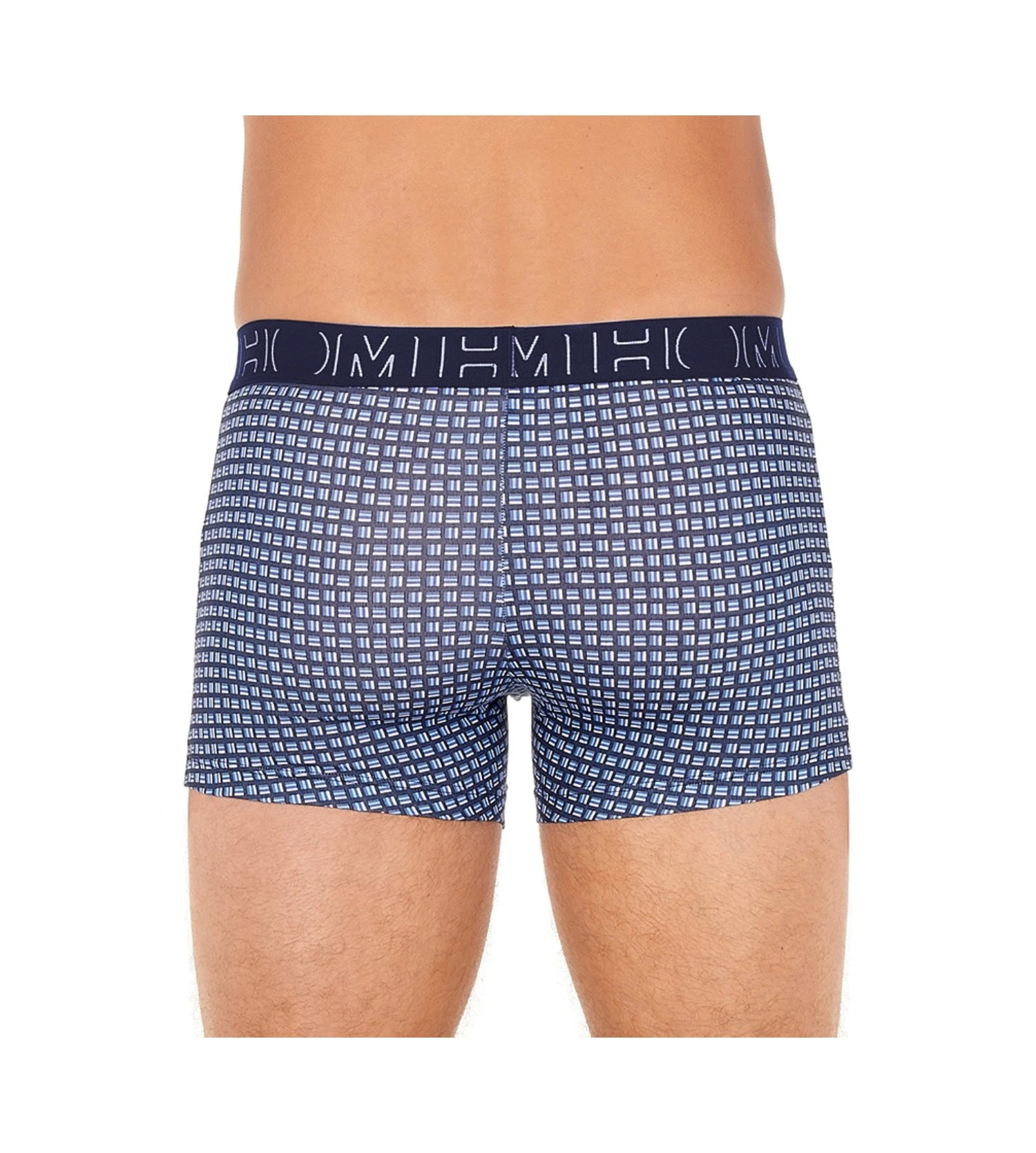 Hom Lot De 3 Boxers Alex En Coton Navy Print Grey 9 Hom Lot De 3 Boxers Alex En Coton Navy Print Grey – Image 9