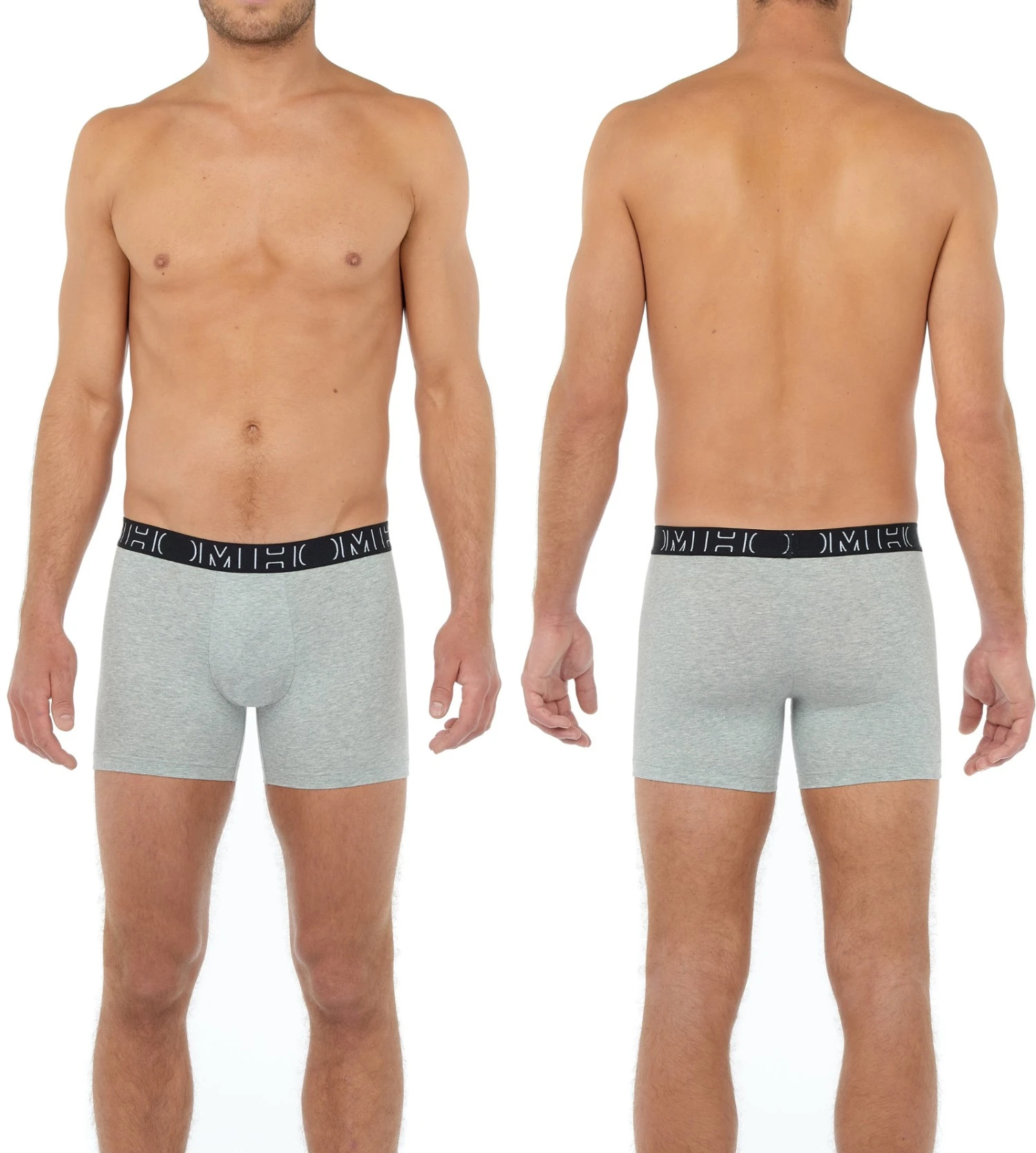 Hom Lot De 3 Boxers Longs Rayan BLACK PRINT GREY 6 Hom Lot De 3 Boxers Longs Rayan BLACK PRINT GREY – Image 6