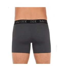 Hom Lot De 3 Boxers Patrick Black Grey Grey -Sousvêtement Magasin lot de 3 boxers patrick t017 black grey grey 4