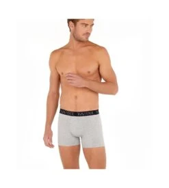 Hom Lot De 3 Boxers Patrick Black Grey Grey -Sousvêtement Magasin lot de 3 boxers patrick t017 black grey grey 8