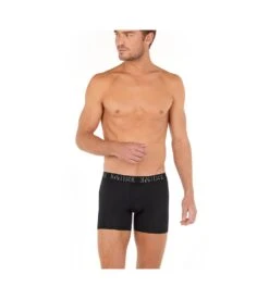 Hom Lot De 3 Boxers Patrick Black Grey Grey -Sousvêtement Magasin lot de 3 boxers patrick t017 black grey grey 9