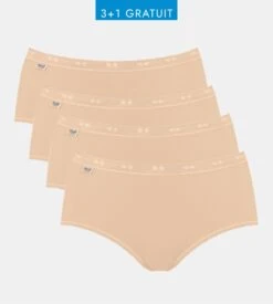 Lot De 4 Sloggi Basic+ Midi CHAIR -Sousvêtement Magasin lot de 4 sloggi basic midi chair 2