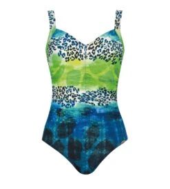 Sunflair Maillot 1P Imprimé Léopard BLEU