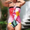 Sunflair Maillot De Bain 1 Pièce Bandeau NOIR MULTICOLOR