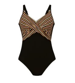 ANITA Maillot De Bain 1 Pièce Rayé Noir