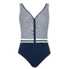 Sunflair Maillot De Bain 1 Pièce Rayé MARINE BLANC