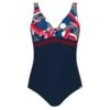 Maillot De Bain 1 Pièce Triangle Marin Rouge 26