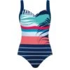 Maillot De Bain 1P Imprimé Marine Multicolor 3099