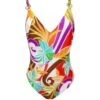 Maillot De Bain 1 Pièce Nageur Maintien Energie Soleil Mandarine Soleil